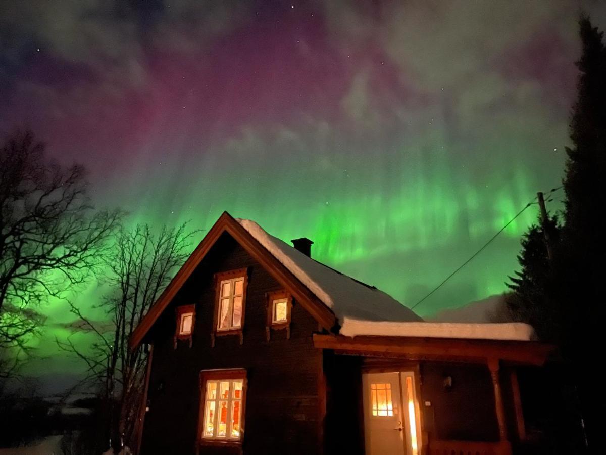 100 Years Old Norwegian Log House In Tromso Villa Exterior photo