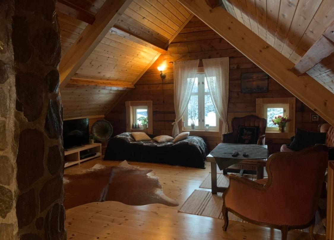 100 Years Old Norwegian Log House In Tromso Villa Exterior photo